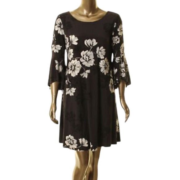 Lauren by Ralph Lauren Women's Floral-Print Flutter-Sleeve Dress size 8‎ - Picture 1 of 7